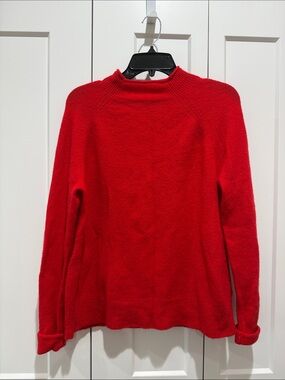 J. Crew Vibrant Red Rollneck Sweater